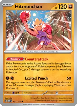 Hitmonchan — 151 #107, 2023. Illustrated by DOM.