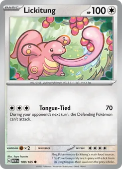Lickitung — 151 #108, 2023. Illustrated by Saya Tsuruta.
