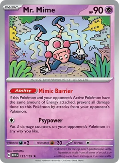 Mr. Mime — 151 #122, 2023. Illustrated by OOYAMA.