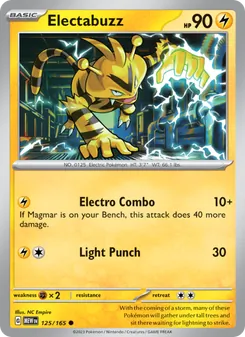 Electabuzz — 151 #125, 2023. Illustrated by NC Empire.