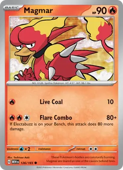 Magmar — 151 #126, 2023. Illustrated by Toshinao Aoki.