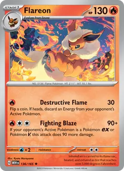 Flareon — 151 #136, 2023. Illustrated by Ryota Murayama.
