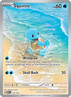 Squirtle — 151 #170, 2023. Illustrated by Mitsuhiro Arita.