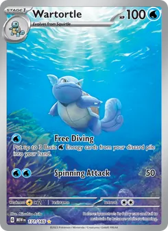 Wartortle — 151 #171, 2023. Illustrated by Mitsuhiro Arita.