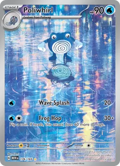 Poliwhirl — 151 #176, 2023. Illustrated by Gemi.