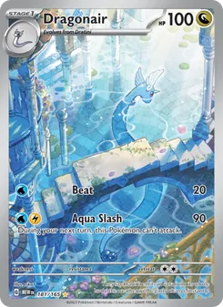 Dragonair — 151 #181, 2023. Illustrated by rika.