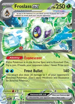 Froslass ex — Paradox Rift #003, 2023. Illustrated by 5ban Graphics.