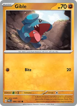 Gible — Paradox Rift #094, 2023. Illustrated by saino misaki.