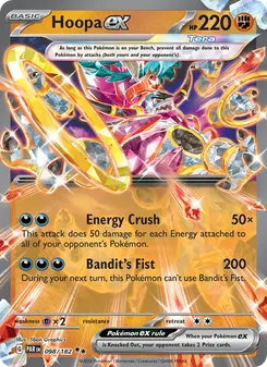 Hoopa ex — Paradox Rift #098, 2023. Illustrated by 5ban Graphics.