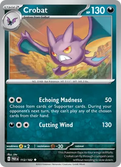 Crobat — Paradox Rift #112, 2023. Illustrated by Uta.