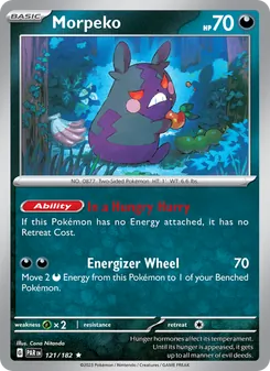 Morpeko — Paradox Rift #121, 2023. Illustrated by Cona Nitanda.