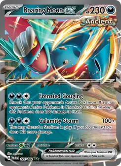Roaring Moon ex — Paradox Rift #124, 2023. Illustrated by takuyoa.