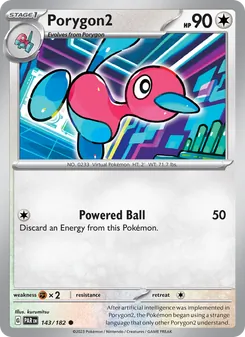 Porygon2 — Paradox Rift #143, 2023. Illustrated by kurumitsu.