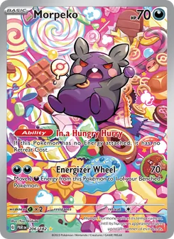 Morpeko — Paradox Rift #206, 2023. Illustrated by Yuu Nishida.