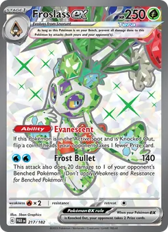 Froslass ex — Paradox Rift #217, 2023. Illustrated by 5ban Graphics.