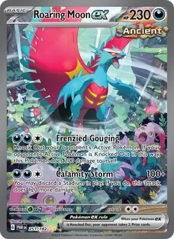 Roaring Moon ex — Paradox Rift #251, 2023. Illustrated by Ryota Murayama.