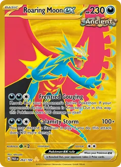 Roaring Moon ex — Paradox Rift #262, 2023. Illustrated by takuyoa.
