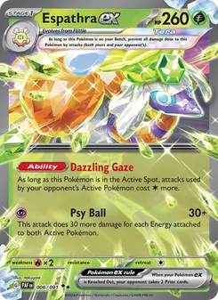 Espathra ex — Paldean Fates #006, 2024. Illustrated by takuyoa.