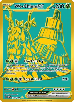 Wo-Chien ex — Paldean Fates #240, 2024. Illustrated by 5ban Graphics.