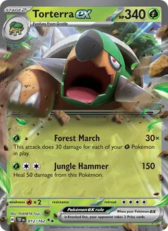 Torterra ex — Temporal Forces #012, 2024. Illustrated by PLANETA Tsuji.