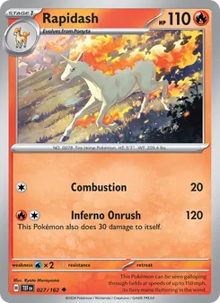 Rapidash — Temporal Forces #027, 2024. Illustrated by Ryota Murayama.