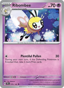 Ribombee — Temporal Forces #076, 2024. Illustrated by Tika Matsuno.
