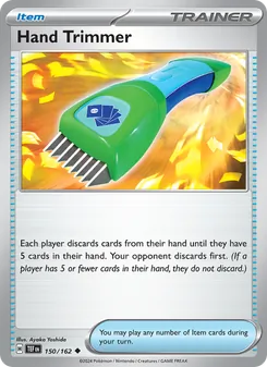 Hand Trimmer — Temporal Forces #150, 2024. Illustrated by Ayaka Yoshida.