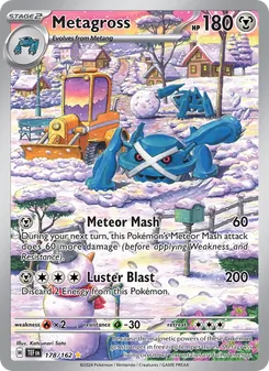 Metagross — Temporal Forces #178, 2024. Illustrated by Katsunori Sato.