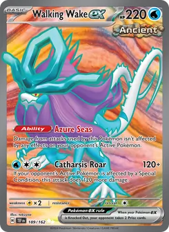 Walking Wake ex — Temporal Forces #189, 2024. Illustrated by takuyoa.