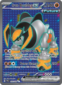 Iron Boulder ex — Temporal Forces #192, 2024. Illustrated by 5ban Graphics.
