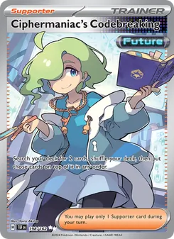 Ciphermaniac's Codebreaking — Temporal Forces #198, 2024. Illustrated by Taira Akitsu.