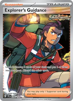 Explorer's Guidance — Temporal Forces #200, 2024. Illustrated by Hideki Ishikawa.