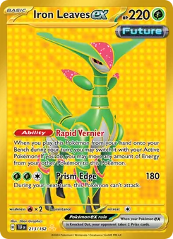 Iron Leaves ex — Temporal Forces #213, 2024. Illustrated by 5ban Graphics.