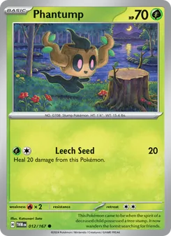 Phantump — Twilight Masquerade #012, 2024. Illustrated by Katsunori Sato.
