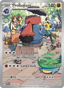 Probopass — Twilight Masquerade #182, 2024. Illustrated by Kariya.