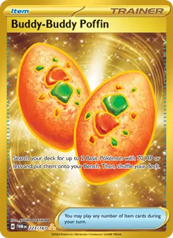 Buddy-Buddy Poffin — Twilight Masquerade #223, 2024. Illustrated by AYUMI ODASHIMA.