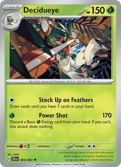 Decidueye — Shrouded Fable #005, 2024. Illustrated by DOM.