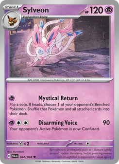 Sylveon — Shrouded Fable #022, 2024. Illustrated by Kuroimori.