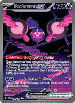 Pecharunt ex — Shrouded Fable #093, 2024. Illustrated by kantaro.