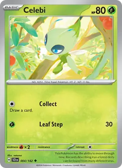 Celebi — Stellar Crown #004, 2024. Illustrated by satoma.