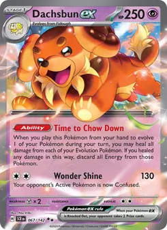 Dachsbun ex — Stellar Crown #067, 2024. Illustrated by You Iribi.