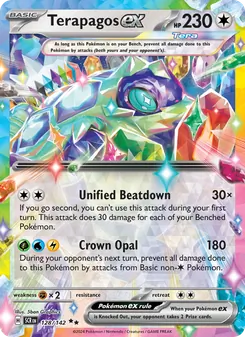 Terapagos ex — Stellar Crown #128, 2024. Illustrated by 5ban Graphics.