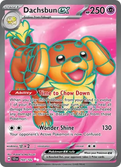 Dachsbun ex — Stellar Crown #160, 2024. Illustrated by PLANETA Mochizuki.
