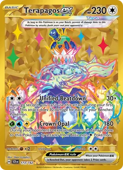 Terapagos ex — Stellar Crown #173, 2024. Illustrated by 5ban Graphics.