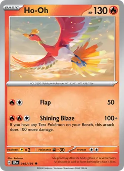 Ho-Oh — Surging Sparks #019, 2024. Illustrated by kodama.