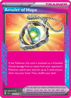 Amulet of Hope — Surging Sparks #162, 2024. Illustrated by Toyste Beach.