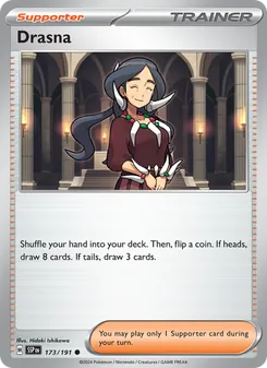 Drasna — Surging Sparks #173, 2024. Illustrated by Hideki Ishikawa.