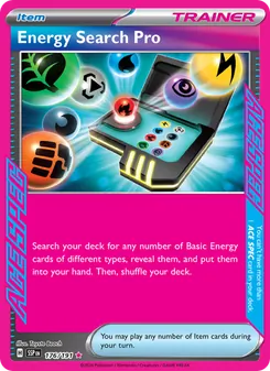 Energy Search Pro — Surging Sparks #176, 2024. Illustrated by Toyste Beach.