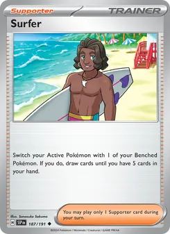 Surfer — Surging Sparks #187, 2024. Illustrated by Sanosuke Sakuma.