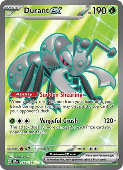 Durant ex — Surging Sparks #215, 2024. Illustrated by PLANETA Tsuji.